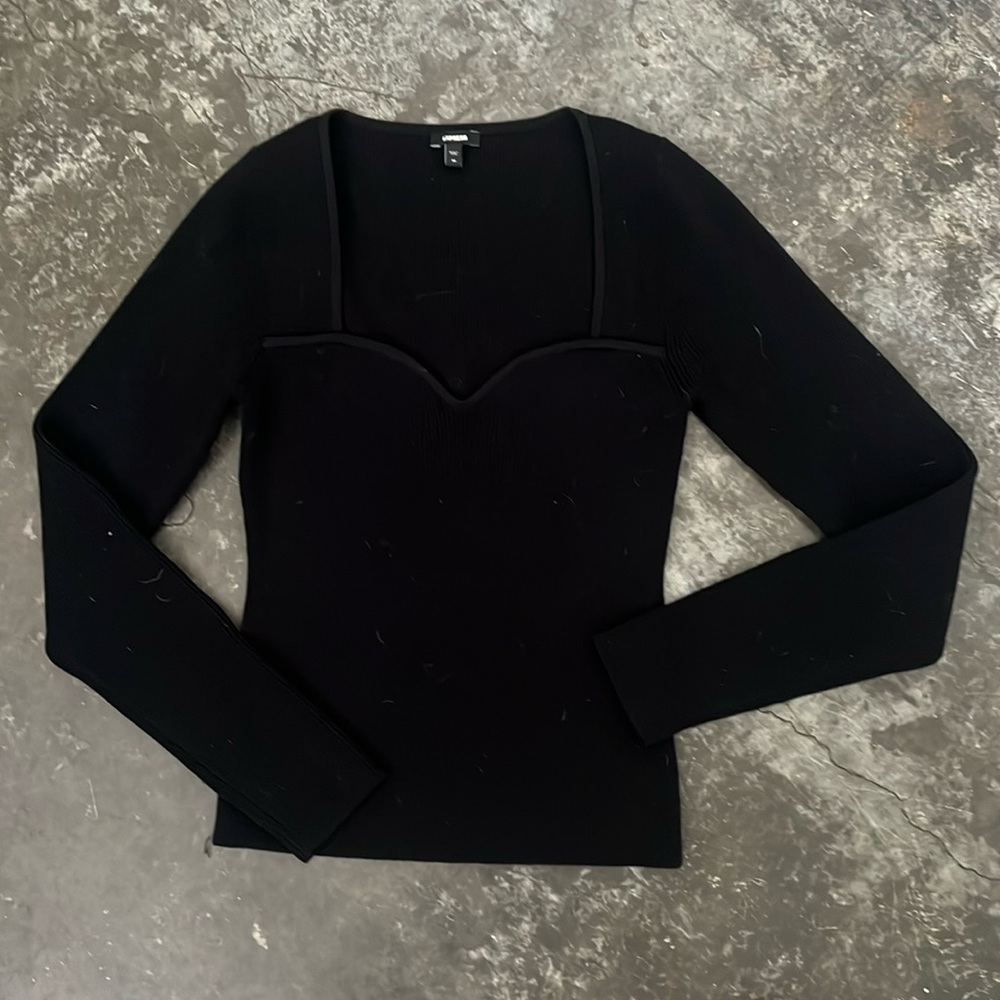 Express Body Contour Ribbed Top - image 1